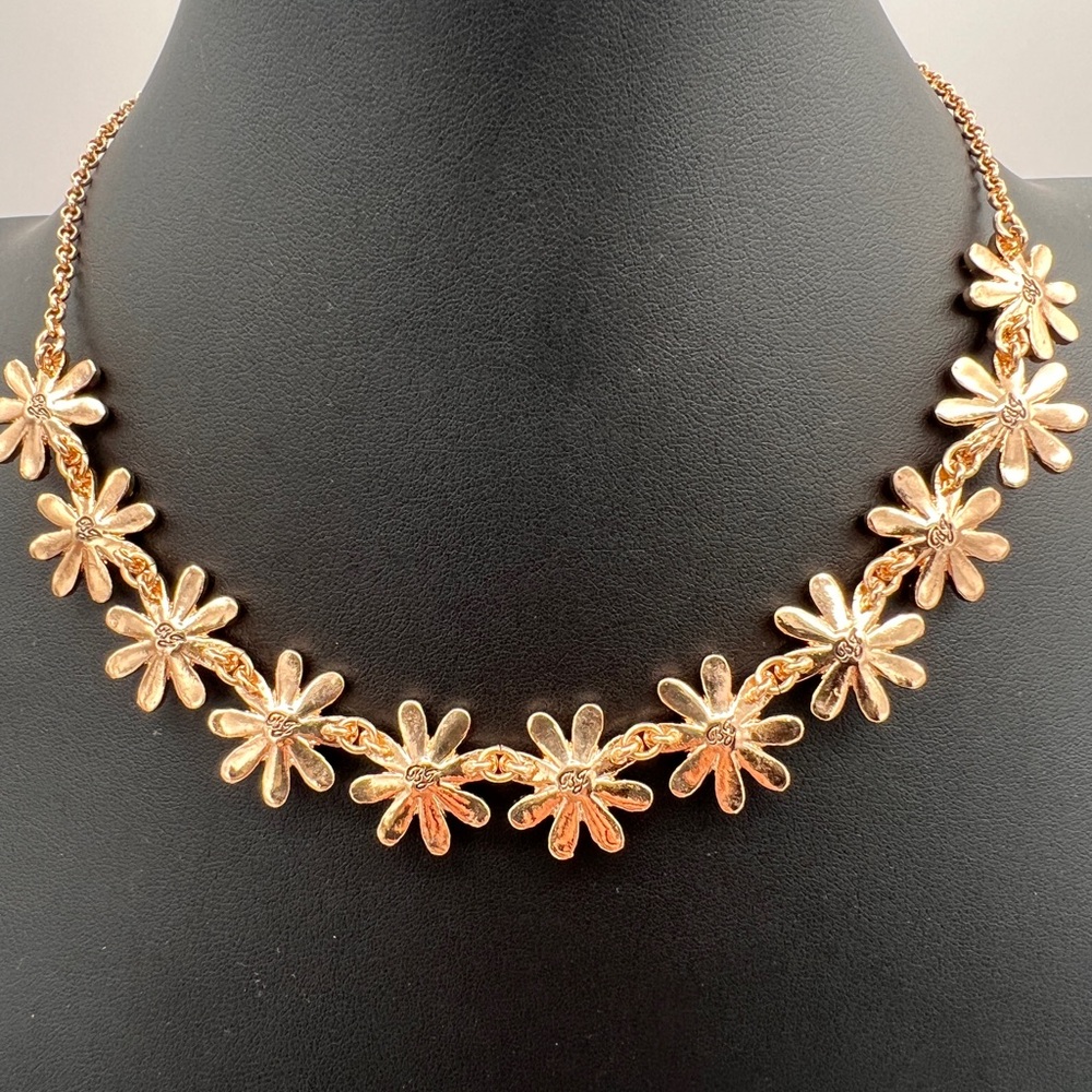 BETSEY JOHNSON Gold Daisy Choker Necklace - Picture 3 of 4